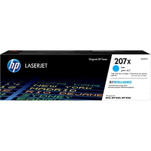 Hp 207x toner ciano alta resa 2.450 pagine per color laserjet pro mfp m282nw, mfp m283fdn, mfp m283fdw