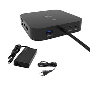 I-tec docking station usb-c hdmi dp dock power delivery 65w universal charger 77 w