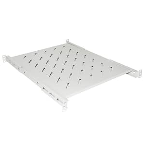 Link ripiano per armadio rack 19 allungabile 550 mm con 4 agganci grigio