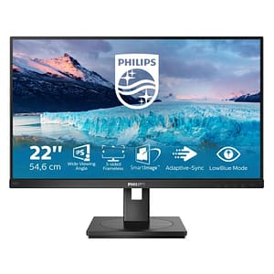 Philips monitor 21.5“ lcd ips s line 222s1ae – 00 1920×1080 full hd tempo di risposta 4 ms nero