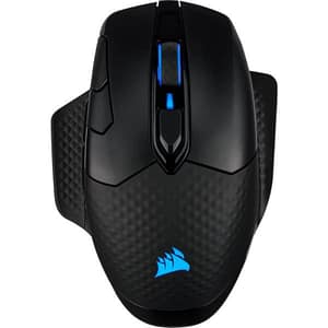 Corsair dark mouse gaming ottico wireless ricarica qi 18000dpi 8 tasti rgb nero