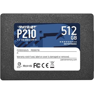 Patriot p210 ssd 512gb sata iii solid state drive 2,5“ interno