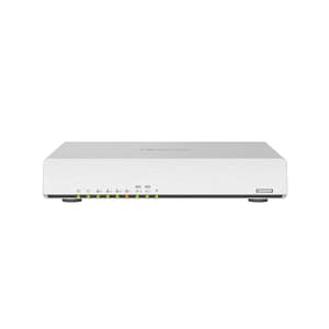 Qnap qhora-301w router wireless wi-fi 6 dual band 2.4/5ghz 2475 mbit/s switch 10 gigabit ethernet desktop bianco