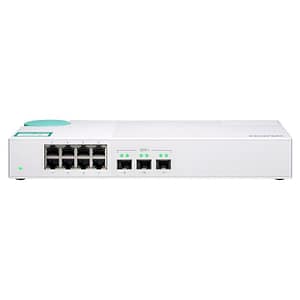 Qnap qsw-308s switch di rete non gestito gigabit ethernet 10-100-1000 bianco
