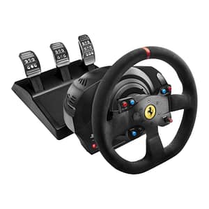 Thrustmaster t300 ferrari alcantara volante con pedaliera compatibile ps3/ps4/win xp/vista/7 colore nero
