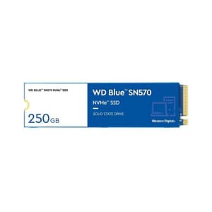 Western digital blue sn570 ssd 250gb m.2 nvme 2280 pci express 3.0 x4
