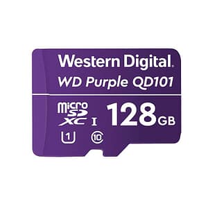 Western digital wd purple sc qd101 wdd128g1p0c scheda di memoria flash 128gb uhs-i u1 – class10 uhs-i microsdxc viola