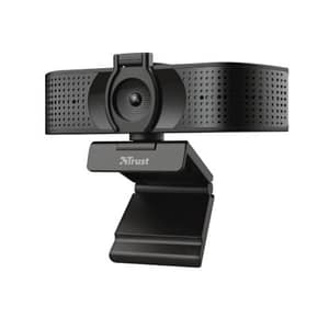 Trust teza webcam 4k uhd 30 fps 2 microfoni messa a fuoco automatica usb plug & play 2.0 black