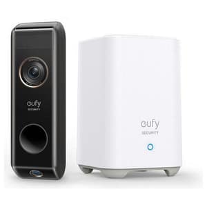 Eufy e8213 security video doorbell 2 pro con homebase, doppio rilevamento del movimento, rilevamento dei pacchetti, 2k hd, riconoscimento famiglia,