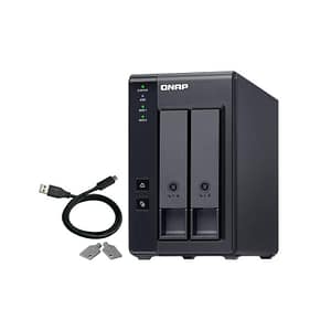 Qnap tr-002 contenitore di unitÀ di archiviazione 2.5/3.5 enclosure hdd/ssd nero
