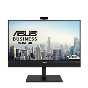 Asus be27acsbk 27 led ips quad hd 16:9 60hz 5me contrasto 1.000:1 webcam full hd microfono ai noise canceling licker-free e low blue light hub usb hdmi displayport usb-c 80w altoparlanti incorporati nero