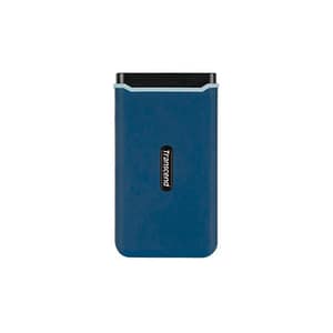 Transcend esd370c ssd 500gb esterno portatile usb 3.1 gen 2 type-c velocita di lettura 1050 mb/s velocita di scrittura 950 mb/s nero blue