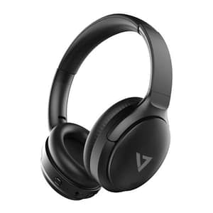 V7 hb800anc cuffia wireless a padiglione musica e chiamate usb tipo-c bluetooth nero