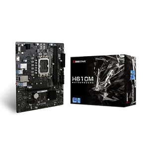 Biostar h610mhp scheda madre intel h610 lga 1700 2xddr4 vgahdmi pcie m.2 micro-atx