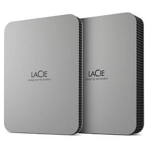 Lacie mobile drive v2 (2022) hdd 4.000gb 2.5 usb 3.1-c silver