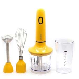 Midea comfee` mj-bh30w103 frullatore ad immersione 400 w con accesorio sbattitore tritatutto giallo