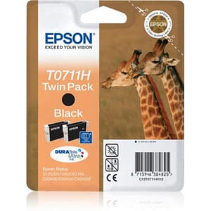 Epson twin pack t0711h 2 cartucce nero