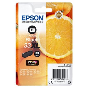 Epson cartuccia ink arancia 33xl nero photo