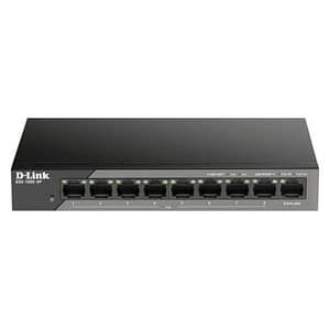 D-link dss-100e-9p switch di sorveglianza non gestito a 9 porte fast ethernet 10/100 raggio fino a 250 metri da 92 w