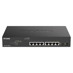 D-link dgs-1100-10mpv2 switch di rete gestito gigabit ethernet 10/100/1000 supporto power over ethernet poe 1u nero
