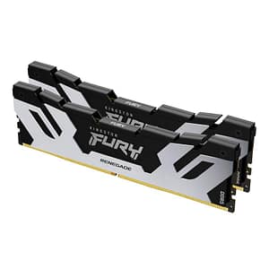 Kingston fury renegade kit memoria ram 2x16gb 32gb totali 6.40mhz tecnologia ddr5 tipologia dimm cl32 silver black