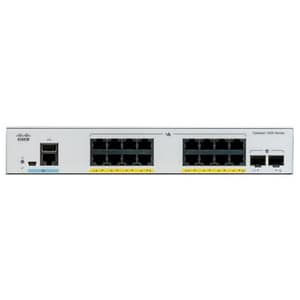 Cisco catalyst c1000-16fp-2g-l switch gestito l2 16 x 10/100/1000 (poe+) + 2 x gigabit sfp (uplink) poe+ (240 w) montabile su rack