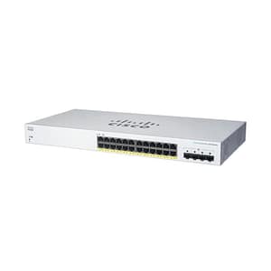 Cisco business 220 series cbs220-24fp-4g-eu switch gestito l2 – 24 x 10/100/1000 (poe+) + 4 x gigabit sfp (uplink) poe+ (382 w) montabile su rack