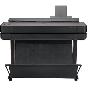 Hp designjet t650 stampante grandi formati 36 ink jet a colori a0 wi-fi fino a 0.45 min/pagina usb gigabit lan 2400 x 1200 dpi piedistallo incluso nero