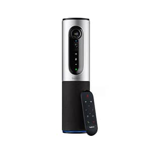 Logitech conferencecam connect web-cam per videoconferenza zoom 4x bluetooth nfc con vivavoce colore nero/grigio