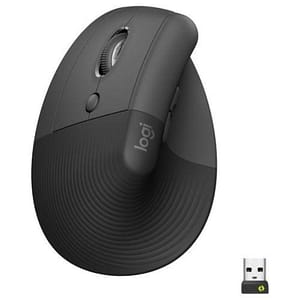 Logitech lift mouse ergonomico verticale wireless bluetooth mano sinistra 4.000 dpi 4 tasti graphite black