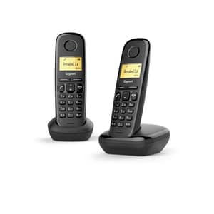 Gigaset a170 duo cordless dect + aggiuntivo colore nero
