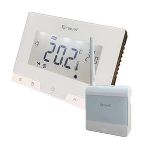 Bravo glam wireless (93003111) – cronotermostato digitale wireless – display 3.78 – programmazione automatica o manuale