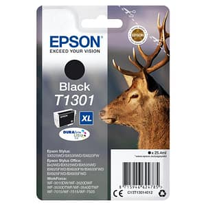 Epson t1301 cartuccia inchiostro nero cervo tg.xl stylus sx525wd-sx620fw xl