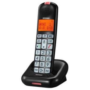 Bravo moon cordless dect tasti grandi dispaly retroilluminato vivavoce volume atlo nero