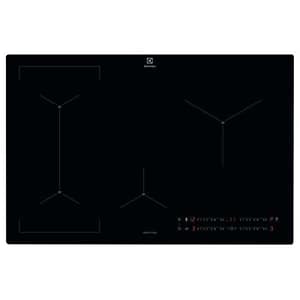 Electrolux eis82449c serie 700 senseboil – piano cottura a induzione, 78 cm, 4 zone, funzione senseboil, hob2hood, nero
