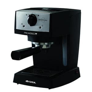 Ariete picasso cialdissima macchina da caffe` espresso 850w polvere e cialde serbatoio 0.9 lt nero