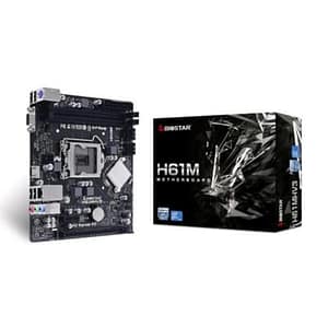 Biostar h61mhv3 scheda madre intel lga 1155 h61 socket h2 2xddr3 vga hdmi pcie 4xsata micro-atx