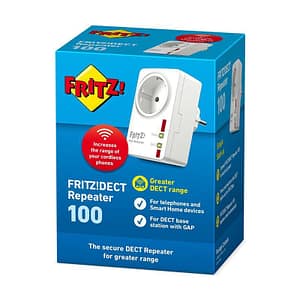 Avm fritz dect repeater 100 international ripetitore di segnale per cordless dect