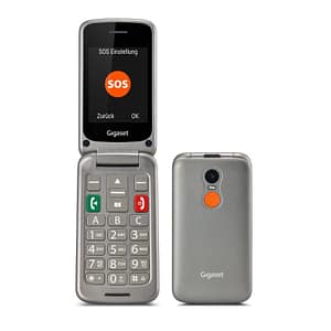 Gigaset gl590 dual sim 2.8 easy phone clamshell tasto sos italia grey