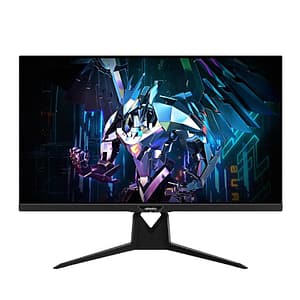 Gigabyte aorus fi32q-x 32 led ips quad hd 270hz 1ms contrasto 1.000:1 pivot hub usb hdmi displayport usb type-c 18w altoparlanti incorporati nero