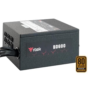 Itek bd600 alimentatore 600w 80plus eu bronze pfc attivo ventola hdb 12cm dc to dc semi modulare