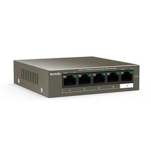 Tenda tef1105p-4-38w switch desktop 5 porte 10-100 con 4 porte poe 35w