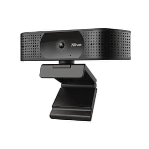 Trust tw-350 webcam 4k uhd streaming 30 fps 2 microfoni con campo visivo di 74° messa a fuoco automatica usb 2.0 black