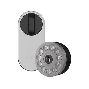 Ezviz dl01s+dl01cp smart lock + tastierino con codice numerico o sensore di prossimita` campanello integrato allarme manomissione grigio