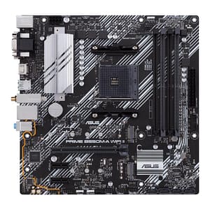 Asus prime b550m-a wi-fi 6 ii amd b550 socket am4 4ddr4 vga+dvi+hdmi 2 x pcie – 4 x sata -m.2 micro atx