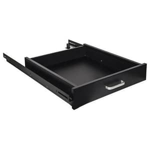 Link cassetto estraibile per armadi rack 19 nero profondita 650mm