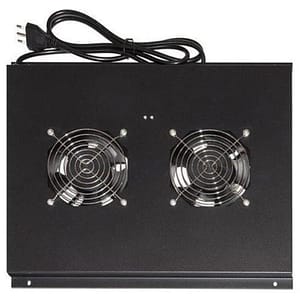 Link modulo 4 ventole a soffitto colore nero per armadi 22-42u profondi 1000 link