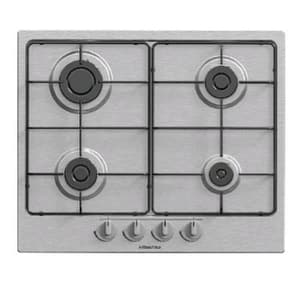 Hisense gm642xf piano cottura a gas 4 fuochi finitura inox anti impronta