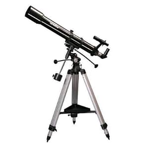 Sky watcher evostar 90/900 eq2 telescopio obbiettivo 90 mm focale 900 mm trppiede incluso nero