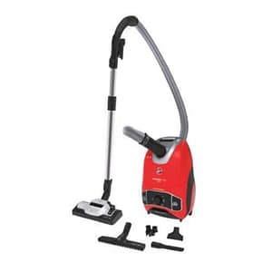 Hoover h-energy 700 aspirapolvere a cilindro con sacchetto epa 5l spazzola parquet 850w rosso